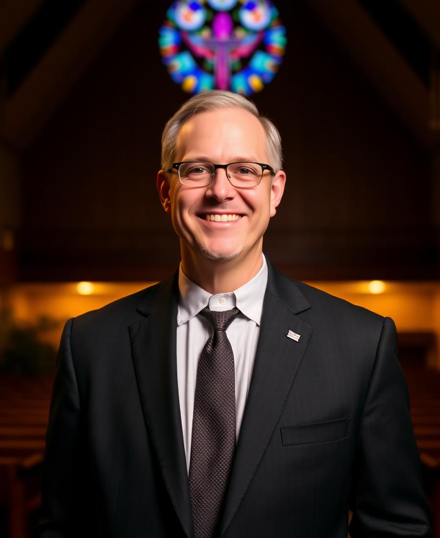 Portrait of the senior pastor